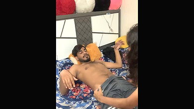 Naked Couple giving handjob