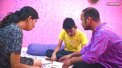 BindasTimes  Desi Step Mom Teaches Her Step Son How To Fuck And Get Threesome