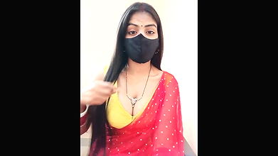 Saree girl in cam