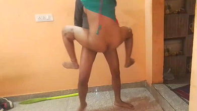 Standing fucking desi indian bhabhi by mallu