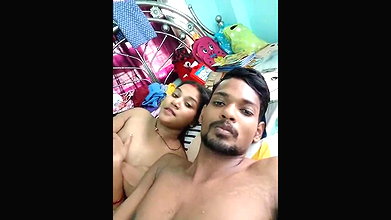 Bengali Couple Boobs Pressing and Sucking Handjob