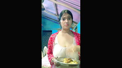 bengali babe huge breast and nipple pokie in white dress