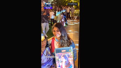 Abhaya Hiranmai Huge Breast in red blouse adn blue saree