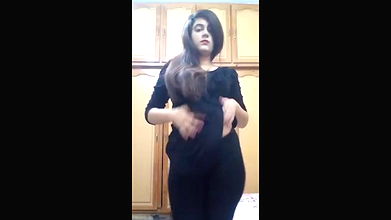 Indian girl removing clothes