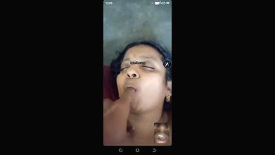 big boobs wife sharing with husband friend on video call