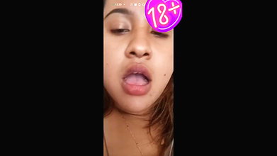 big boobs horny GF fingering on video call to lover
