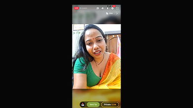 DreamGirl Youtuber live cam removing saree and blouse