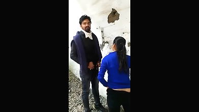 crazy couple outdoor caught