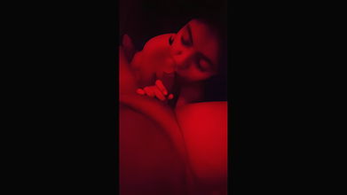 cute gf suckingfucking in candle night dinner party