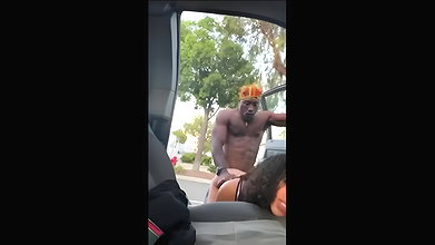 out door sex with big black man