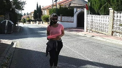 PUBLIC OUTDOORS FLASHING TITS IN THE STREET