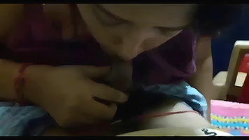girl blowing small dick