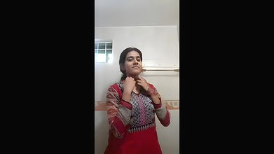 Shy Girl Showing Boobs