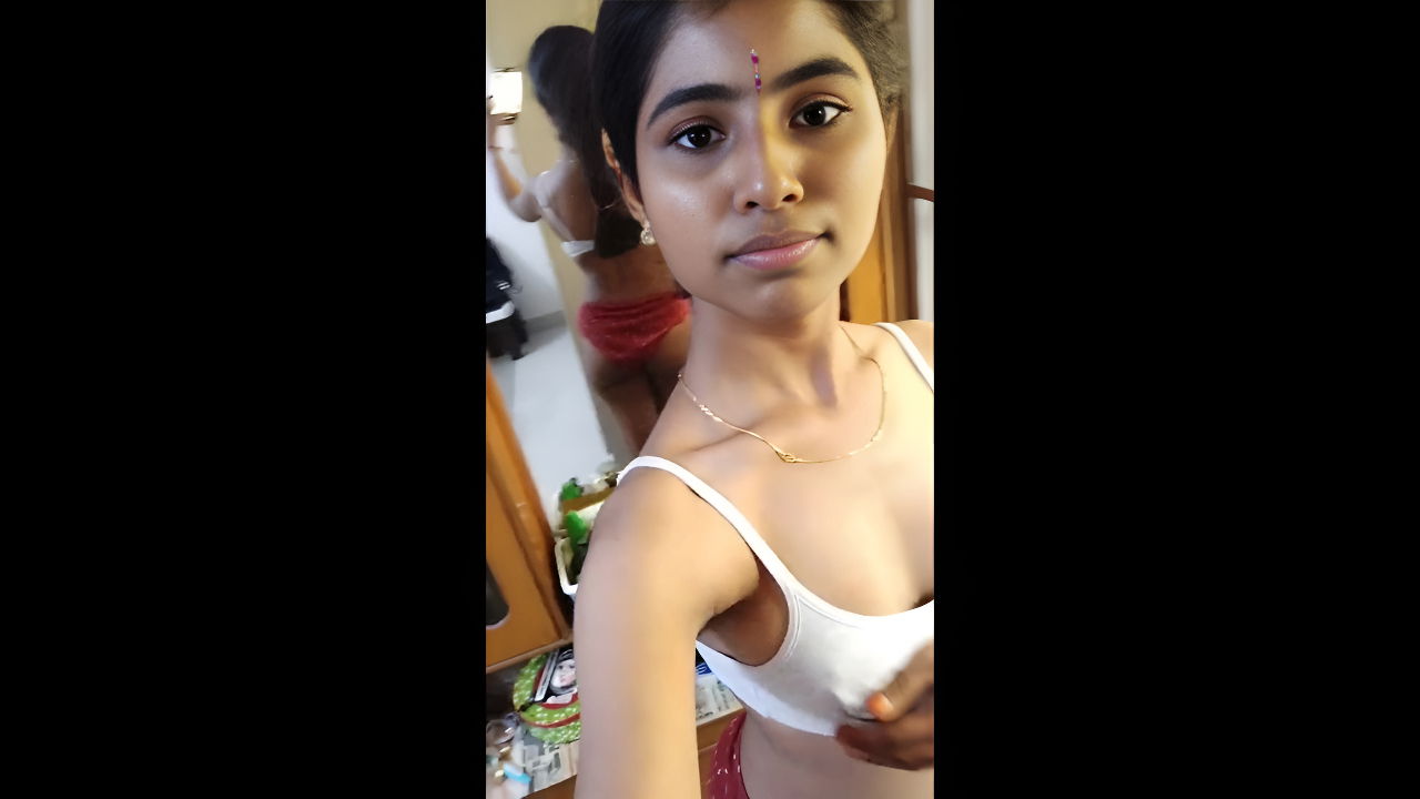 tamil slim college gf showing dark nipples hairy pussy update 2