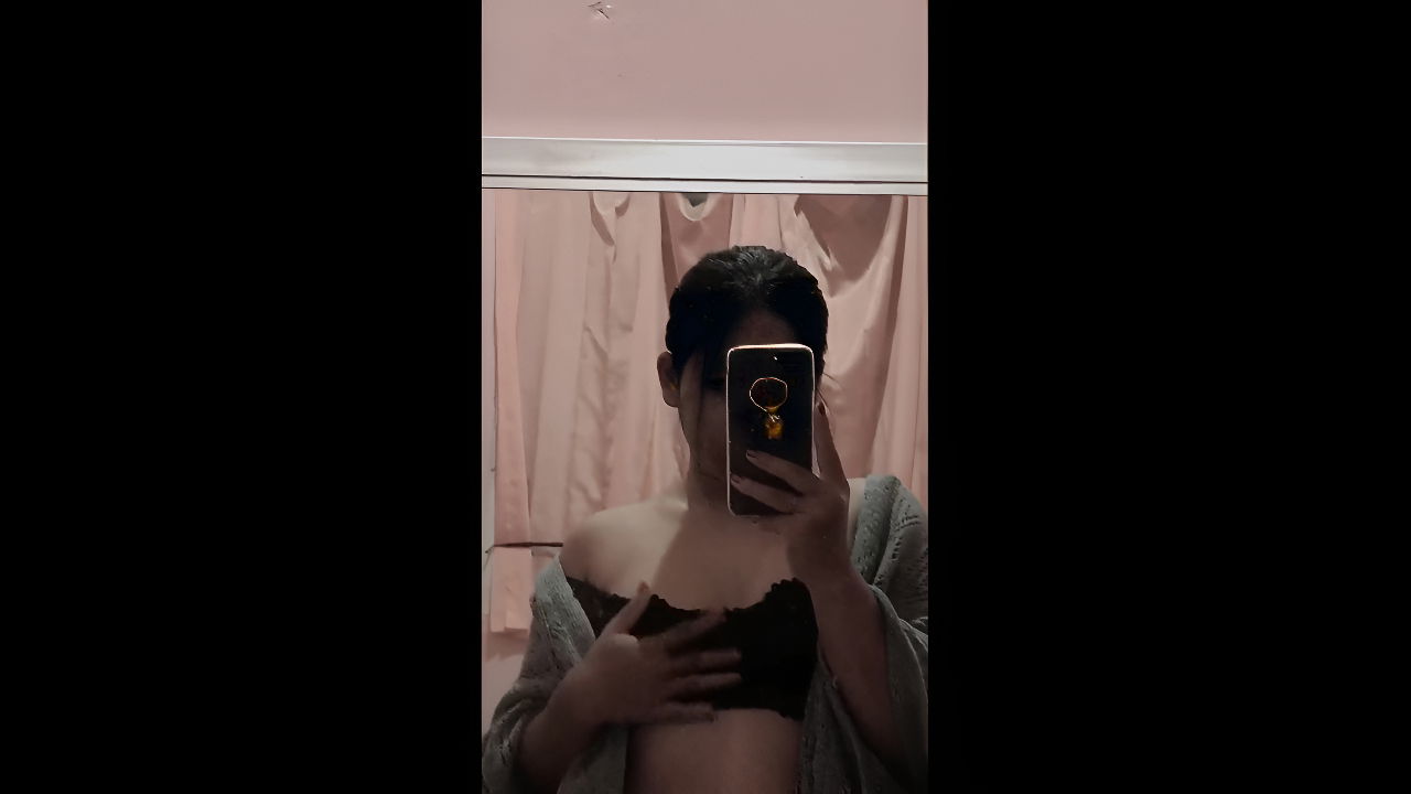 Horny beautiful babe exposes her sexy big titties and wet puffy pussy P5