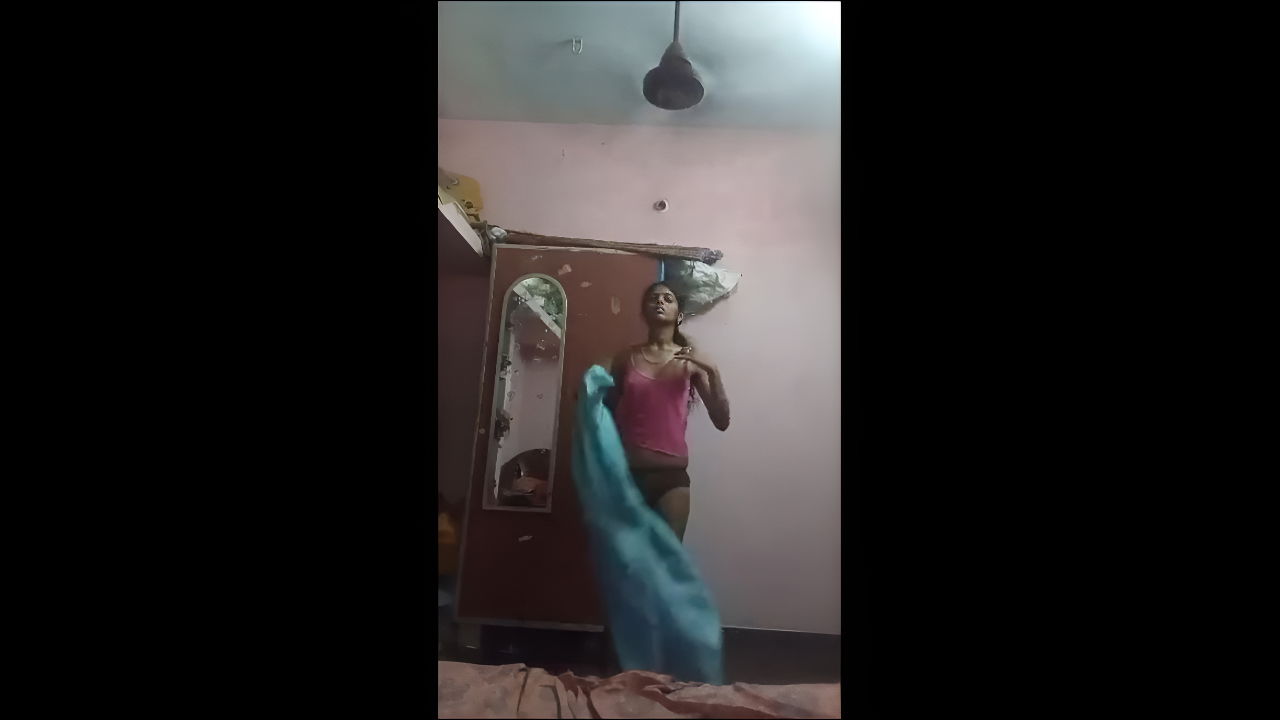 cute slim girl dress remove one by one nude