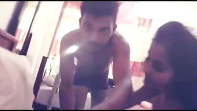 Horny Indian lovers homemade sex video