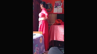 bigboob sexy milf mom changing front of her son 2