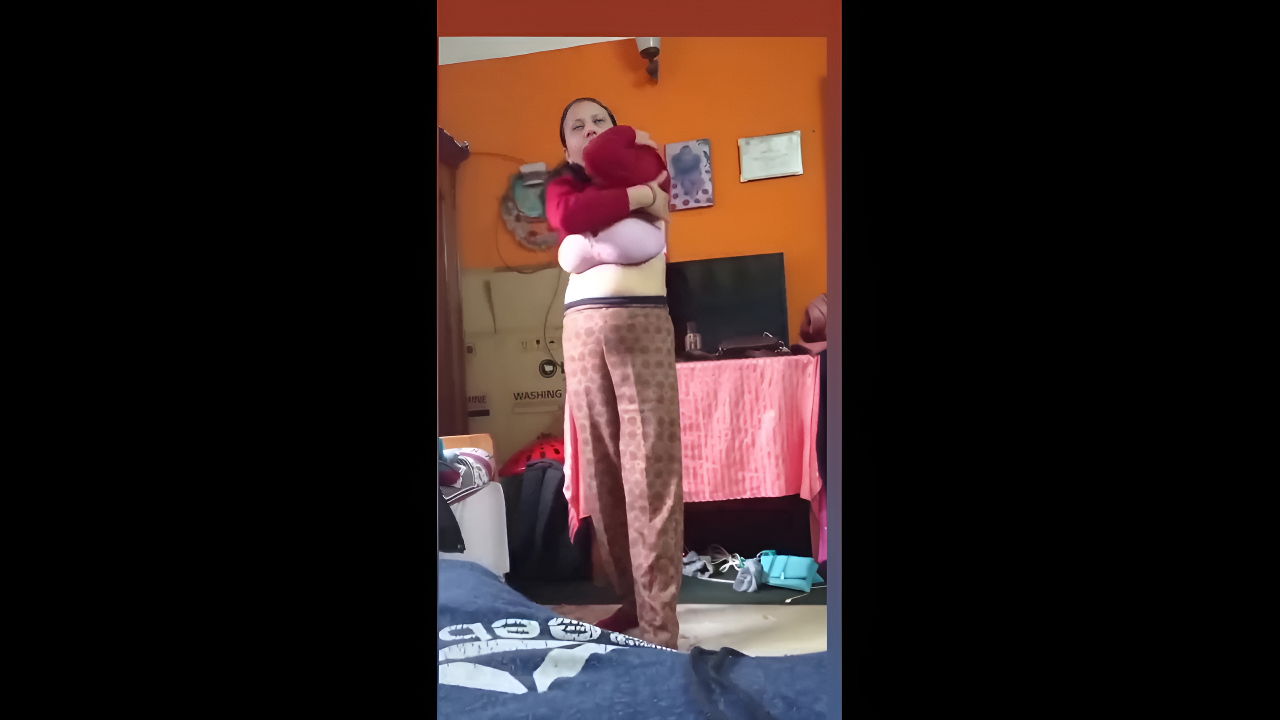 bigboob sexy milf mom changing front of her son 3