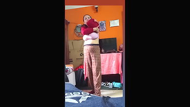 bigboob sexy milf mom changing front of her son 3