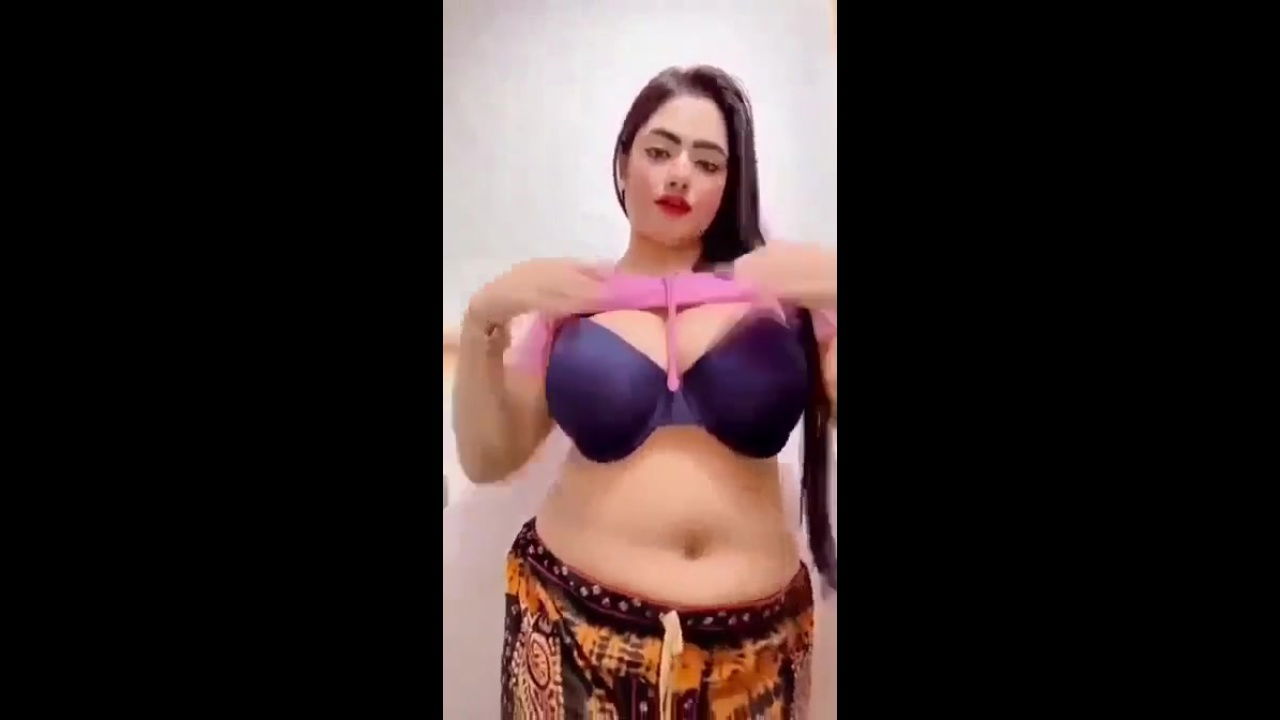 horny bigbooby tiktoker pressing boobs showing pussy