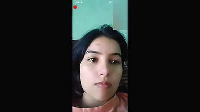 Cute Girl Showing On Video Call