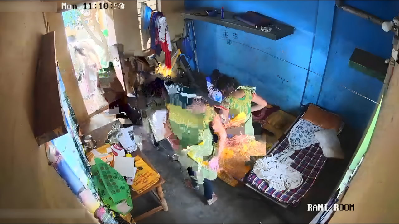 Tamil Wife Changing Clothes With Her Husband Help 2