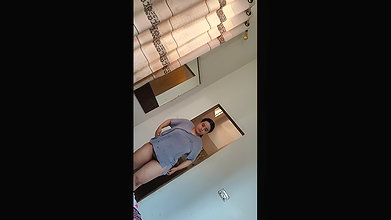 Sexy girl chaning cloths after bath