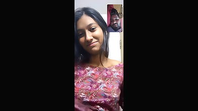 slim cute gf showing topless to bf