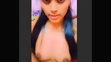 Sexy Girl Play with Her Boobs