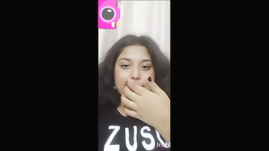 Bigbooby Bengali Babe Showing Pressing Licking Boobs 2