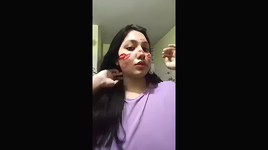 Horny Tanker GF Showing Pressing Boobs