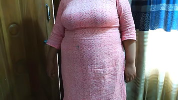 Desperate Wife – Desi Horney Big Boobs & Big Ass Aunty Having Sex With Unknown, When Husband Not at Home