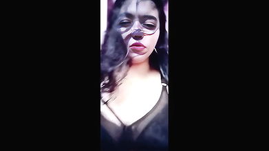 Chubby GF showing boobs  pussy