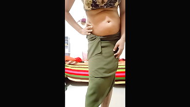Desi village sexy wife gets horny and ass fingering – huge boobs.