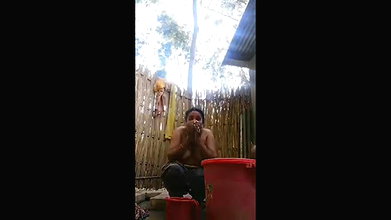 outdoor nude bath of dehati bhabhi