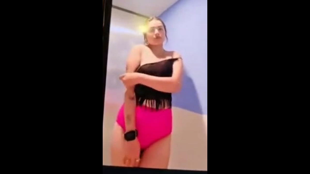 Cute Beautiful Girl Showing her Big Boobs in Bathroom to her BF Cute Smile