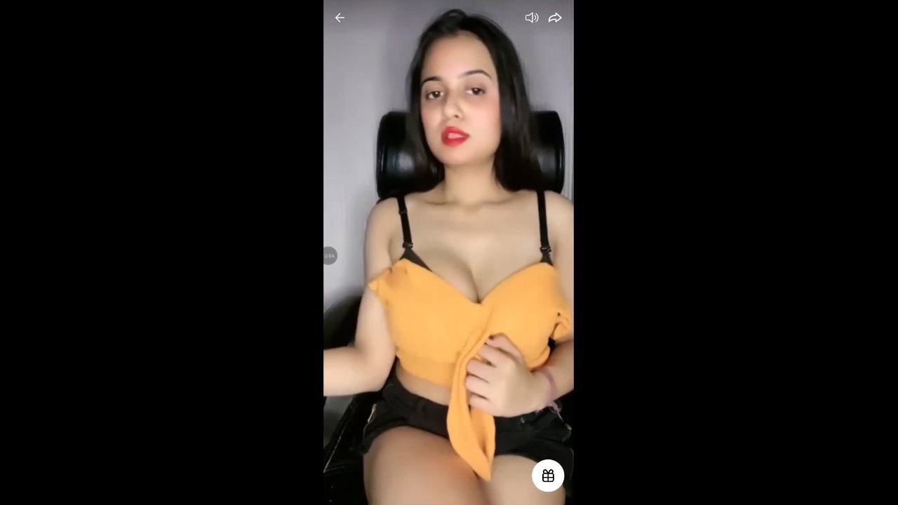 hot tango girl spit on her boobs show nipple