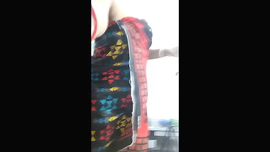 Village aunty showing