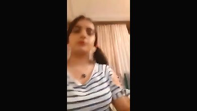 attractive girl shows big boobs and pussy to boyfriend