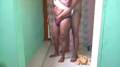 Desi couple video call romance