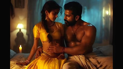 Desi Wife and husband first night AI