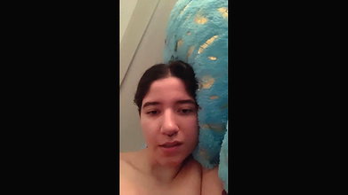 Girl Rubbing and mastrubating while on video call 2