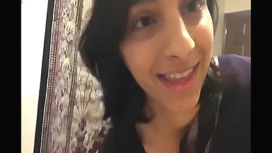 Beautiful Short Hair Indian Girl Masturbating With Huge Dildo
