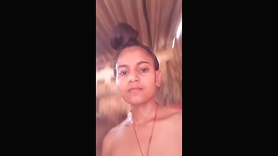 Cute Indian Village Girl Showing Her Wet Naked Body