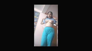 Cute young girl with pretty boob and pussy