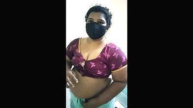 Wearing dress and hot structure body showing