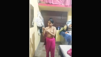 girlfriend nude show recorded before fucking viral MMS