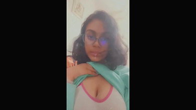 Girl Spitting On Her Boobs Licking Spanking Her Ass