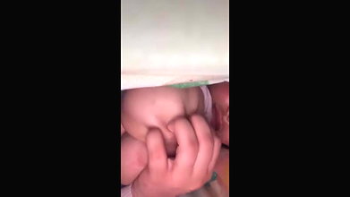 cute boobs pressing young girl